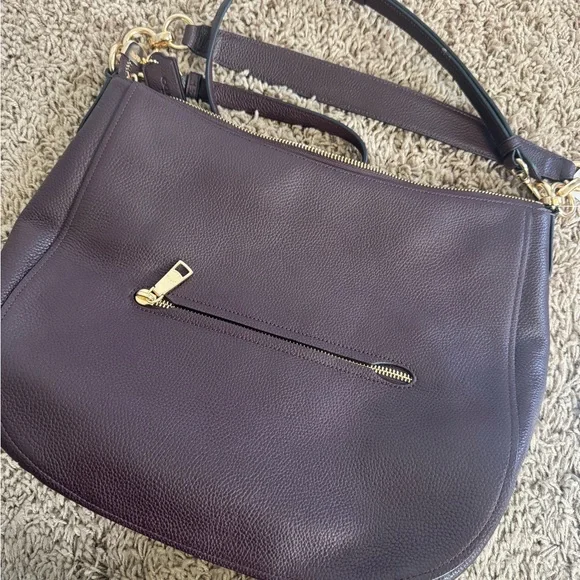 CO Rich Brown Leather Hobo Bag NWT - Picture 4 of 7